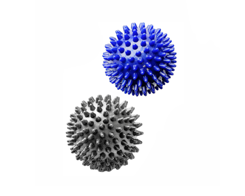 2 мяча массажных синий и серый