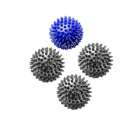 4 мяча массажных (1 синий и 3 серых)