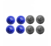 8 мячей массажных (4 синих и 4 серых)
