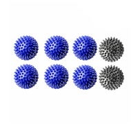 8 мячей массажных (6 синих и 2 серых)
