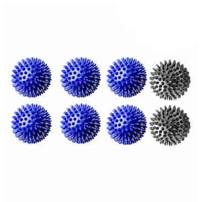 8 мячей массажных (6 синих и 2 серых)
