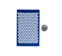 Коврик однослойный синий+серый мяч массажный