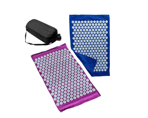 Коврик фиолетовый+поролон+ЧЕХОЛ+ коврик однослойный синий