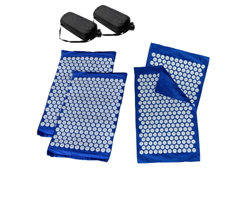 Комплект: 2 коврика синих +поролон+ 2 ЧЕХЛА+2 коврика однослойных синих