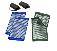 Комплект: 2 коврика синих +поролон+ 2 ЧЕХЛА+2 коврика однослойных оливковых