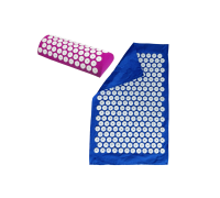 Подушка фиолетовая +поролон+ коврик однослойный синий