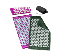 Аппликатор Кузнецова комплект ФИОЛЕТОВЫЙ (подушка +коврик ) +ЧЕХОЛ + коврик однослойный оливковый