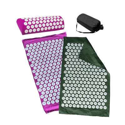 Аппликатор Кузнецова комплект ФИОЛЕТОВЫЙ (подушка +коврик ) +ЧЕХОЛ + коврик однослойный оливковый