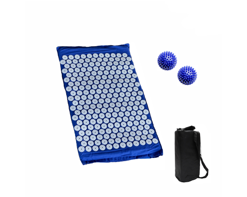 Коврик синий + поролон+ ЧЕХОЛ+ 2 мяча синих
