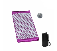 Коврик фиолетовый+поролон+ЧЕХОЛ+ мяч серый