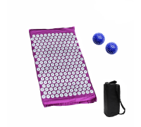 Коврик фиолетовый+поролон+ЧЕХОЛ+ 2 мяча синих
