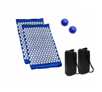 Комплект: 2 коврика синих +поролон+ 2 ЧЕХЛА+2 мяча синих