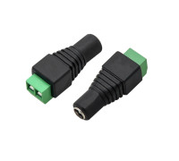 Разъем питания для камеры видеонаблюдения DC (мама) с клеммной колодкой PST-DCF01 в комплекте 2 шт.