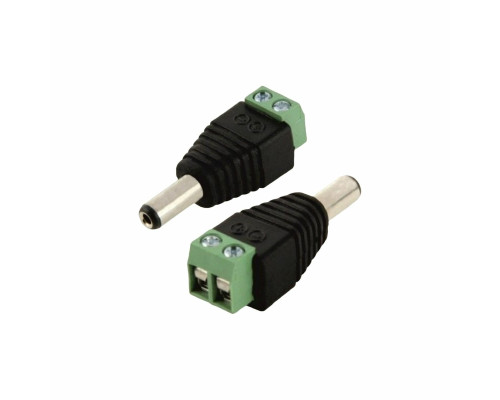 Разъем питания для камер наблюдения DC (папа) с клеммной колодкой PST-DCF02 в комплекте 2 шт.