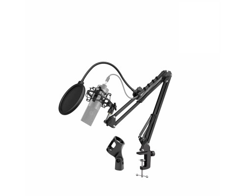 Настольная стойка пантограф ST-3591 для микрофона до 1.6 кг с пауком, поп-фильтром, держателем кабеля и усиленной струбциной