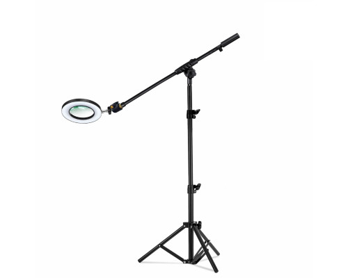 Светодиодная лампа лупа JBLN-161 на напольной стойке JBH, черная