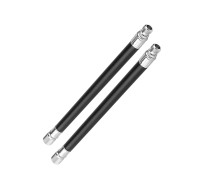 Шланг для насоса для подкачки шин, резиновый удлинитель ниппеля, черный, 2 шт