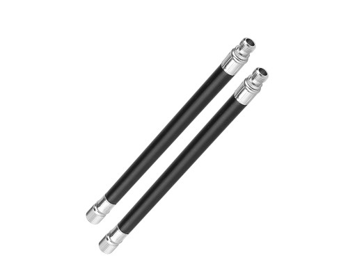 Шланг для насоса для подкачки шин, резиновый удлинитель ниппеля, черный, 2 шт