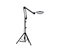 Напольная лампа лупа LN-221 на штативе JBH, светодиодная, черная