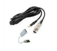 Кабель XLR-Jack 3.5 для микрофона 10.0 м и адаптер с двумя разъемами mini-jack 3.5 мм, 9 см