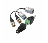Комплект VTT HD UTP BALUN приемо-передатчики по витой паре AHD/CVI/TVI с переходниками DC (папа) и DC (мама) с клеммными колодками
