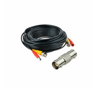 Кабель комбинированный BNC/DC-BNC/DC  для видеонаблюдения длина 5 метров  с переходником гнездо BNC (мама)- гнездо BNC (мама)  для удлинения кабеля