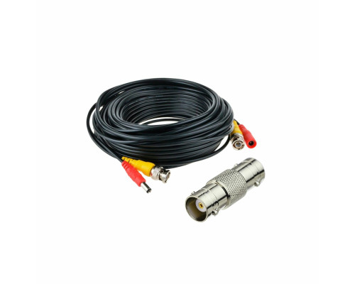 Кабель комбинированный BNC/DC-BNC/DC  для видеонаблюдения длина 5 метров  с переходником гнездо BNC (мама)- гнездо BNC (мама)  для удлинения кабеля