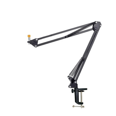 Настольная стойка пантограф NBS-3521 с усиленной струбциной для микрофона с резьбой 5/8 (металл)