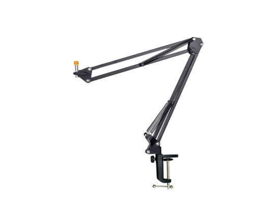 Настольная стойка пантограф NBS-3521 с усиленной струбциной для микрофона с резьбой 5/8 (металл)