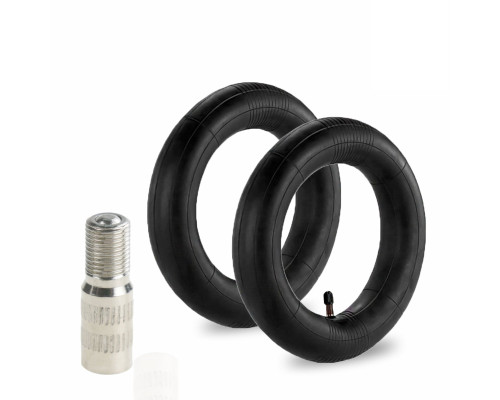 Комплект: 2 камеры для электросамоката Xiaomi, резиновые, размер 8 1/2"x 2", и удлинитель ниппеля