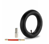 Камера для электросамоката Xiaomi, резиновая, размер  8 1/2"x 2", с удлинителем ниппеля и красным шлангом для насоса подкачки шин