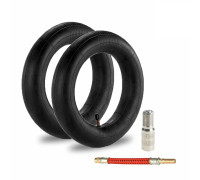 Комплект: 2 камеры для электросамоката Xiaomi, резиновые, размер 8 1/2"x 2", удлинитель ниппеля и красный шланг для насоса подкачки шин