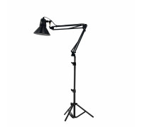 Напольная лампа с черным абажуром LB-PJ на пантографе на штативе JBH