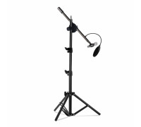 Напольная стойка для микрофона журавль MCPro-35P с поп-фильтром диаметром 15.5 см