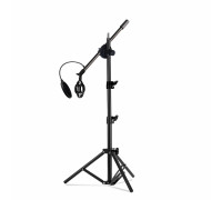 Напольная стойка для микрофона журавль MCPro-35P с пластиковым держателем паук и поп-фильтром