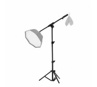 Напольная стойка журавль LS-63H для софтбокса усиленная с крючком для противовеса