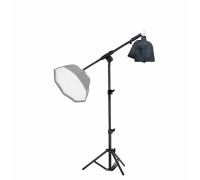 Напольная стойка журавль LS-63HB для софтбокса усиленная с крючком и сумкой для противовеса