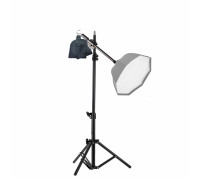 Напольная стойка журавль JBH-35HB для легких софтбоксов с крючком и сумкой для противовеса