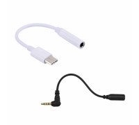 Переходники для подключения Mini Jack 3.5 mm 3 pin к разъему USB Type-C