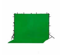 Переносной каркас KF-300ZFP-3 с регулировкой по высоте до 200 см и ширине до 300 см с фотофоном 3х3 м и прищепками