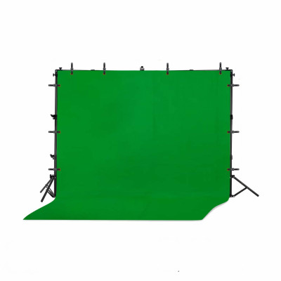 Переносной каркас KF-300ZFP-3 с регулировкой по высоте до 200 см и ширине до 300 см с фотофоном 3х3 м и прищепками