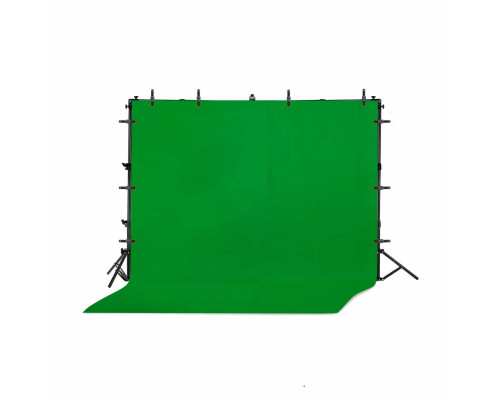 Переносной каркас KF-300ZFP-3 с регулировкой по высоте до 200 см и ширине до 300 см с фотофоном 3х3 м и прищепками