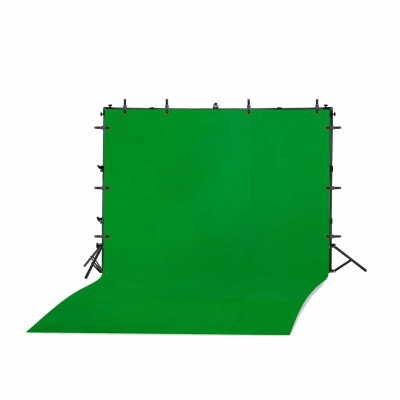 Переносной каркас KF-300ZFP-5 с регулировкой по высоте до 200 см и ширине до 300 см с фотофоном 5х3 м и прищепками