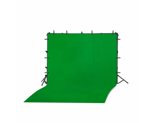 Переносной каркас KF-300ZFP-5 с регулировкой по высоте до 200 см и ширине до 300 см с фотофоном 5х3 м и прищепками