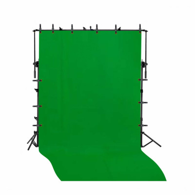 Переносной каркас KF-300VFP-5 с регулировкой по высоте до 250 см и ширине до 300 см с фотофоном 5х3 м и прищепками