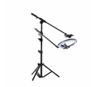 Кольцевая лампа LSGRL-18A диаметром 45 см на наклонной стойке с планкой держателем для телефона