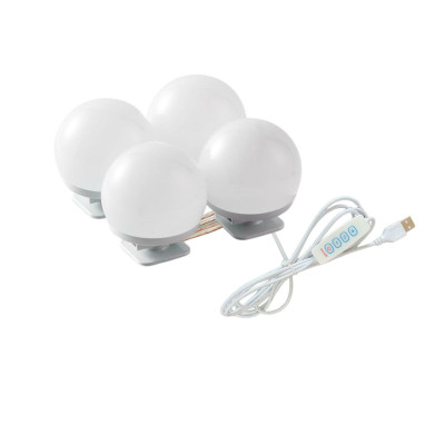 Подсветка для зеркала, 4 лампочки с регулировкой яркости