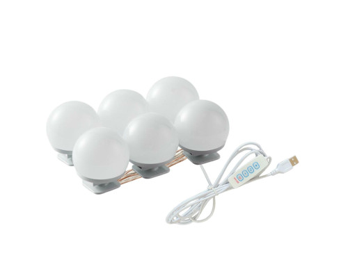 Подсветка для зеркала, 6 лампочек с регулировкой яркости