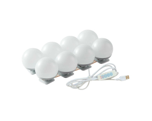 Подсветка для зеркала, 8 лампочек с регулировкой яркости