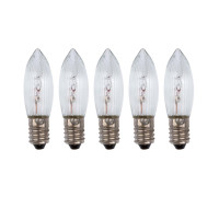Лампа накаливания, цоколь Е10, мощность 3Вт, 5 шт